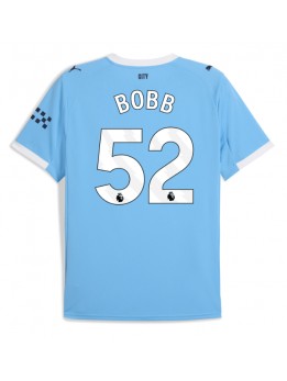 Billige Manchester City Oscar Bobb #52 Hjemmedrakt 2025-26 Kortermet